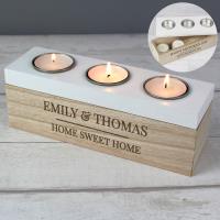 Personalised Classic Triple Tea Light Box Extra Image 1 Preview